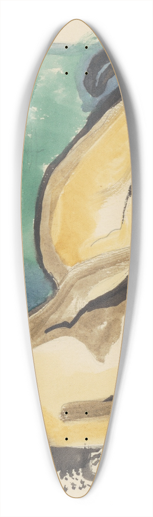 Mikul Galanda - Lying nude 39.3 inch art pintail longboard deck