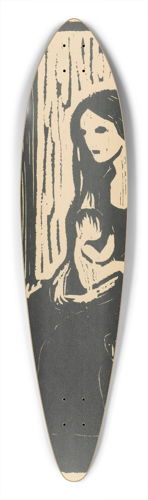 Mikul Galanda - Matka 39.3 inch art pintail longboard deck