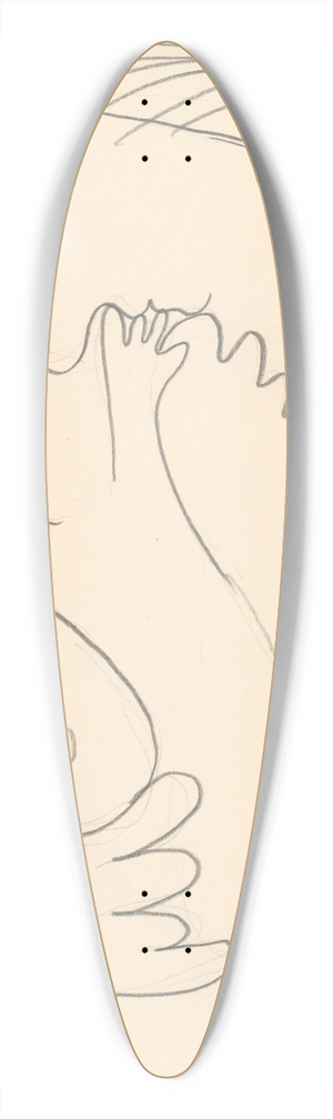 Mikul Galanda - Matka s dieaom 39.3 inch art pintail longboard deck