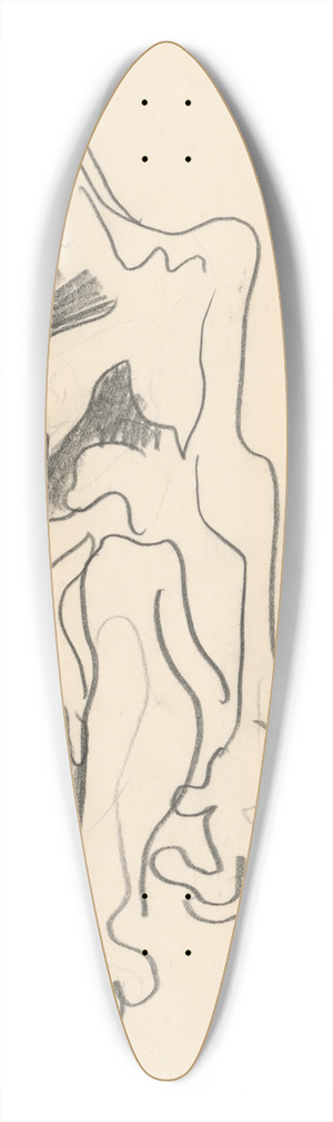 Mikul Galanda - Old Age 39.3 inch art pintail longboard deck