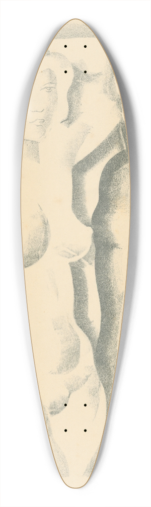 Mikul Galanda - Priateky. 39.3 inch art pintail longboard deck