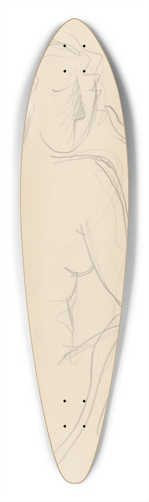 Mikul Galanda - Sketchbook 39.3 inch art pintail longboard deck
