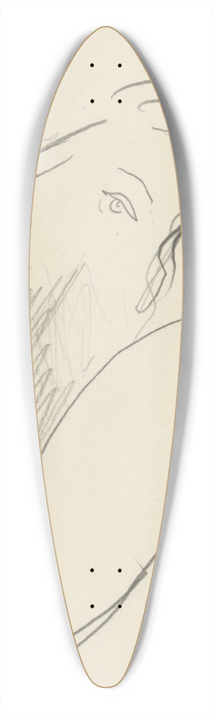 Mikul Galanda - tdia dievaa 39.3 inch art pintail longboard deck