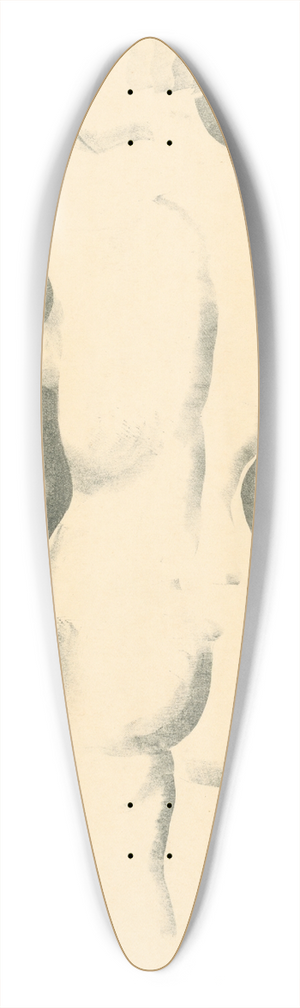 Mikul Galanda - tdia enskho aktu 39.3 inch art pintail longboard deck