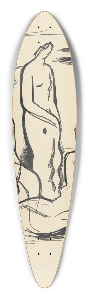 Mikul Galanda - Tri eny 39.3 inch art pintail longboard deck