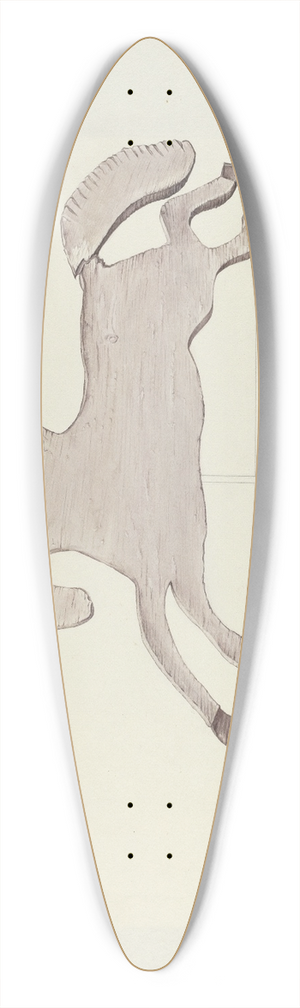 Mildred E. Bent - Horse Weather Vane 39.3 inch art pintail longboard deck