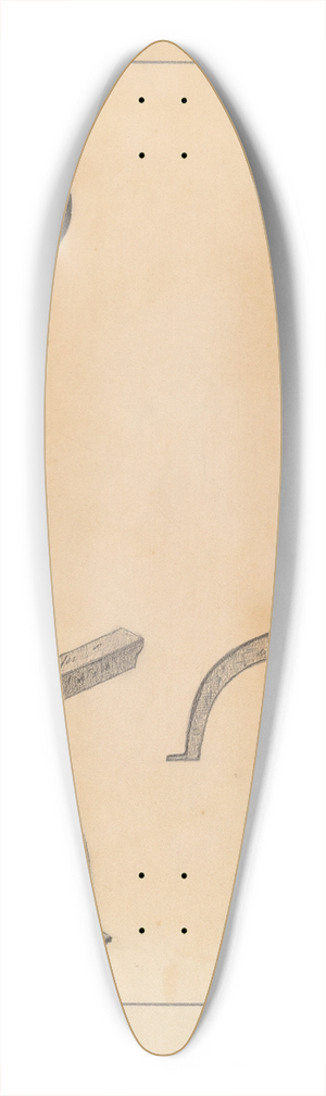 Mildred Ford - Andiron 39.3 inch art pintail longboard deck