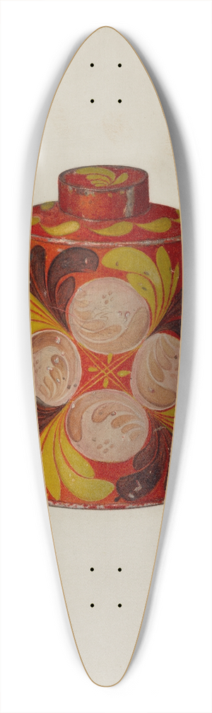 Mildred Ford - Toleware Tea Caddy 39.3 inch art pintail longboard deck