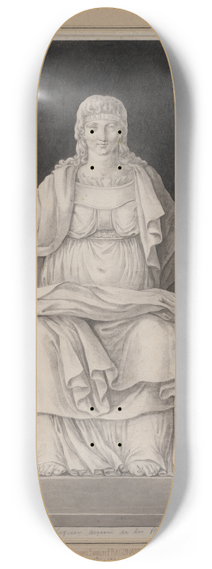 Alexandre Evariste Fragonard - La Sagesse 8.25 inch art skate deck