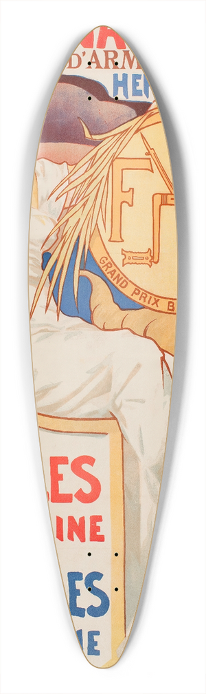 mile Berchmans - Fabrique Nationale Darmes De Guerre 39.3 inch art pintail longboard deck