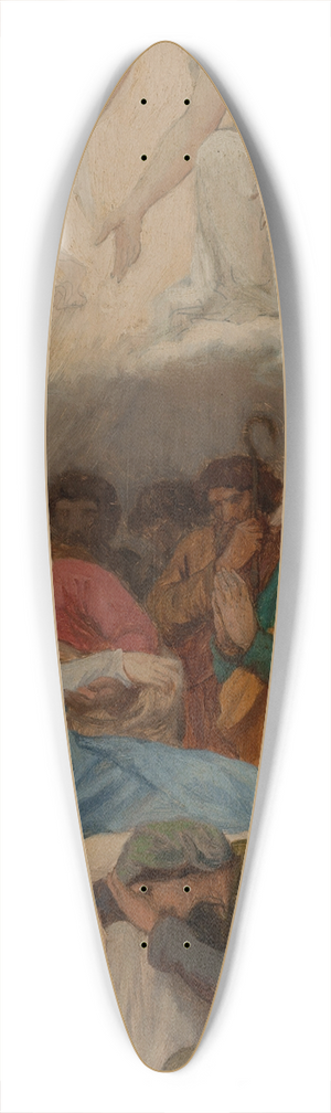 mile Bin - La Mort de la Vierge 39.3 inch art pintail longboard deck