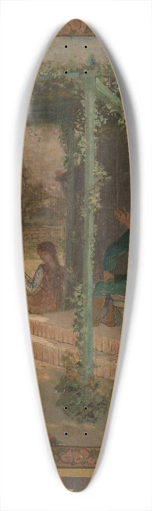 mile Lvy - Le Repos  La Postrit 39.3 inch art pintail longboard deck