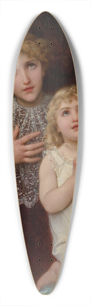 mile Munier - Evening prayer 39.3 inch art pintail longboard deck