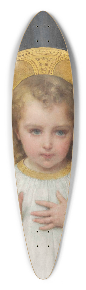mile Munier - Jesus 39.3 inch art pintail longboard deck