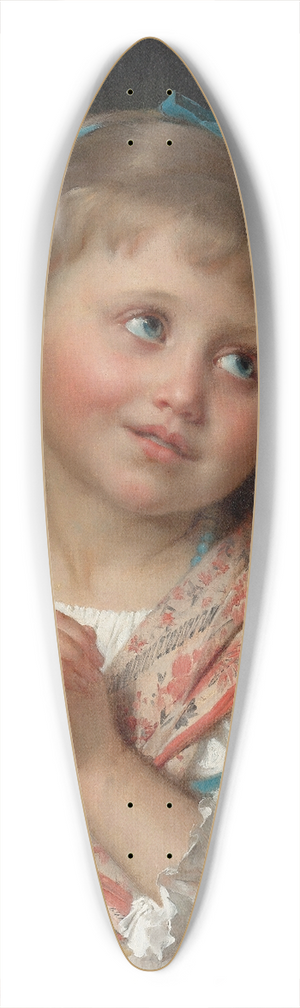 mile Munier - May I 39.3 inch art pintail longboard deck