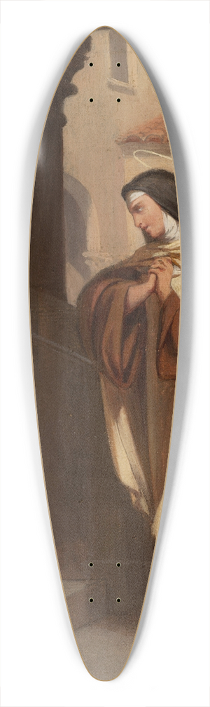 mile Vernet-Lecomte - Jsus apparait  sainte Thrse 39.3 inch art pintail longboard deck