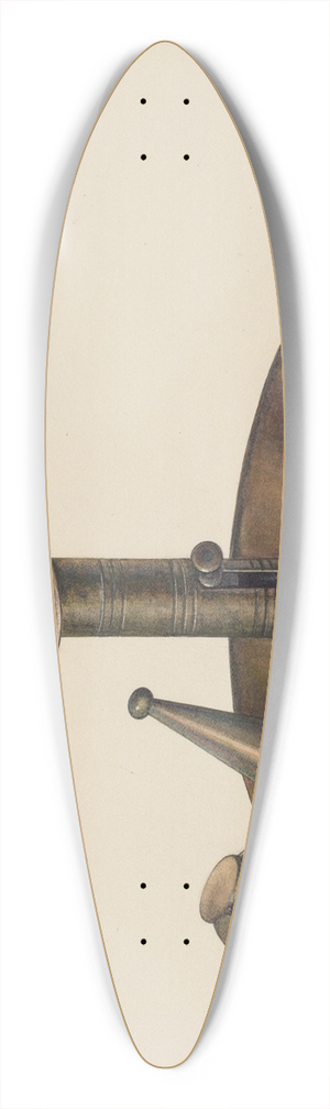 Milton Bevier - Candlestick 39.3 inch art pintail longboard deck
