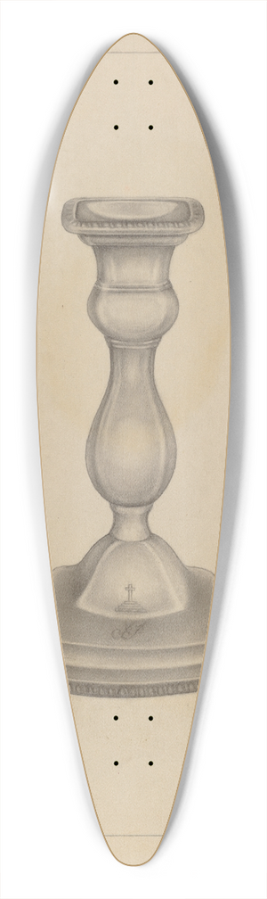 Milton Grubstein - Candlestick 39.3 inch art pintail longboard deck