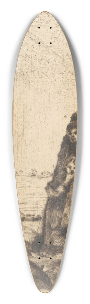 Mina Arndt - Orpheus 39.3 inch art pintail longboard deck