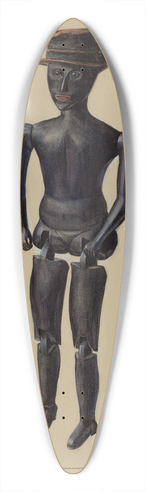 Mina Lowry - Dancing Doll 39.3 inch art pintail longboard deck