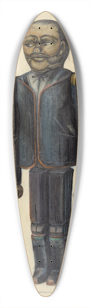 Mina Lowry - Dancing Doll 39.3 inch art pintail longboard deck