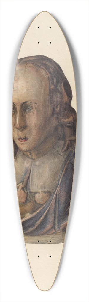 Mina Lowry - Figurehead  Pilgrim 39.3 inch art pintail longboard deck