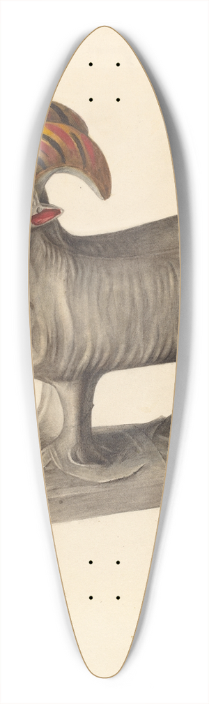 Mina Lowry - Goat 39.3 inch art pintail longboard deck