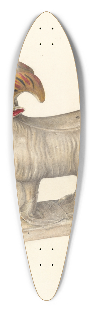 Mina Lowry - Goat 39.3 inch art pintail longboard deck