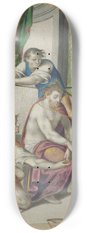 Giovanni Battista Castello - Christ Crowned With Thorns 8.25 inch art skate deck