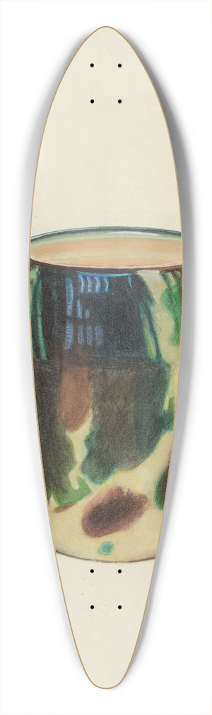 Mina Lowry - Large Mug 39.3 inch art pintail longboard deck