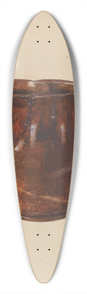 Mina Lowry - Shaving Mug 39.3 inch art pintail longboard deck