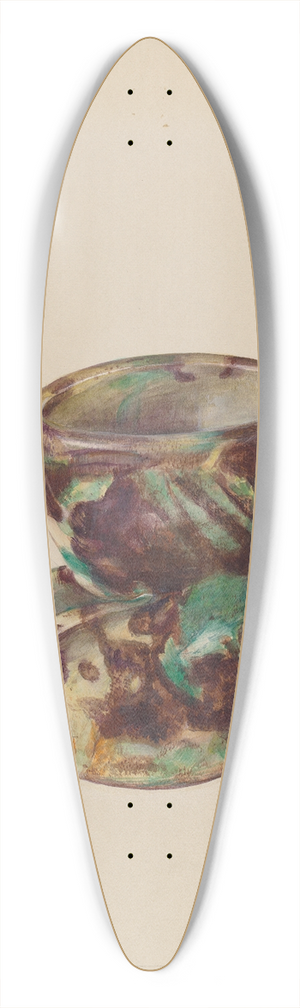 Mina Lowry - Shaving Mug 39.3 inch art pintail longboard deck