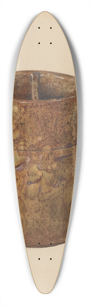 Mina Lowry - Shaving Mug 39.3 inch art pintail longboard deck