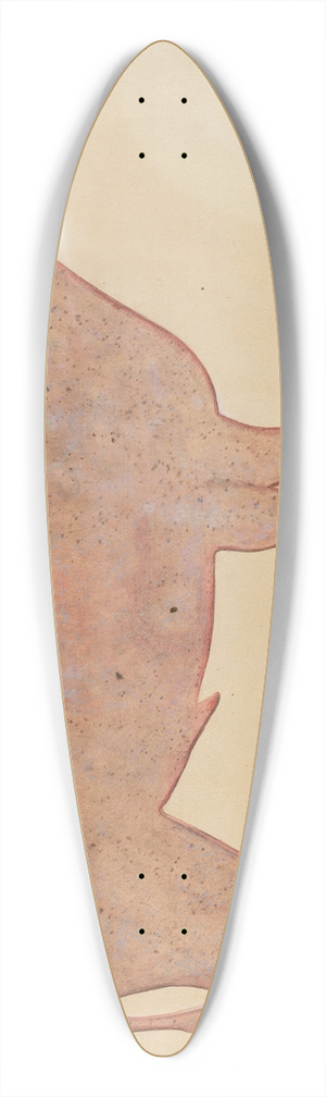 Mina Lowry - Steer Weather Vane 39.3 inch art pintail longboard deck