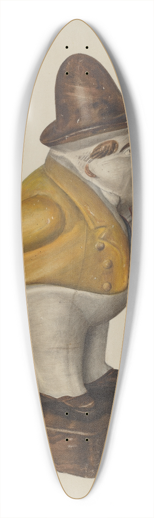 Mina Lowry - Toby Figure 39.3 inch art pintail longboard deck