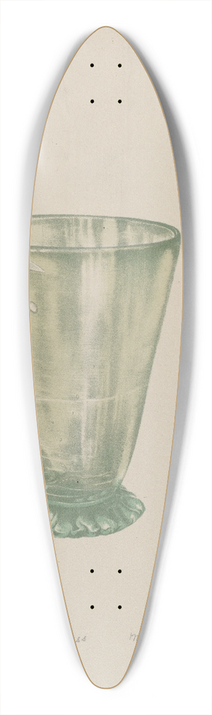 Minetta Good - Toddy Glass 39.3 inch art pintail longboard deck