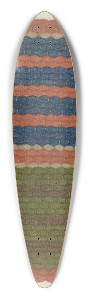 Mona Brown - Shaker Rug 39.3 inch art pintail longboard deck