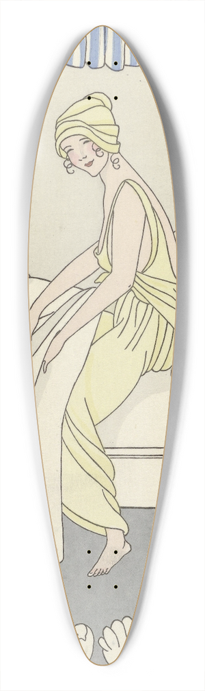 Monogrammist MFN - Costume et coiffure de nuit 39.3 inch art pintail longboard deck