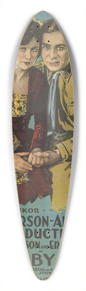 Morgan Litho Co. - Good-Bye Bill 39.3 inch art pintail longboard deck