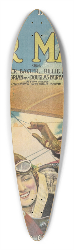 Morgan Litho Co. - The air mail 39.3 inch art pintail longboard deck