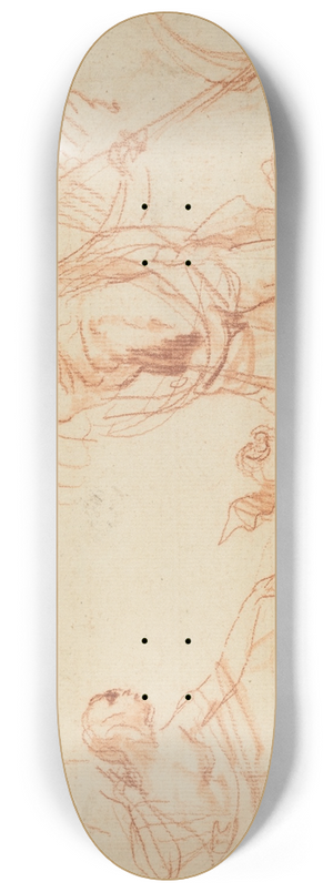 Giovanni Battista Cipriani - Mythological Composition with Chronos and Harpies (recto) 8.25 inch art skate deck