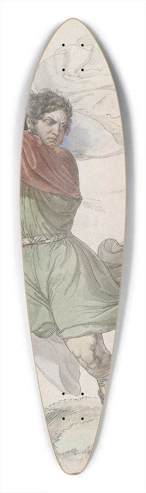 Moritz Michael Daffinger - Wilhelm Tell 39.3 inch art pintail longboard deck