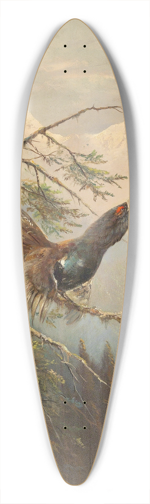 Moritz Mller - Balzender Auerhahn 39.3 inch art pintail longboard deck