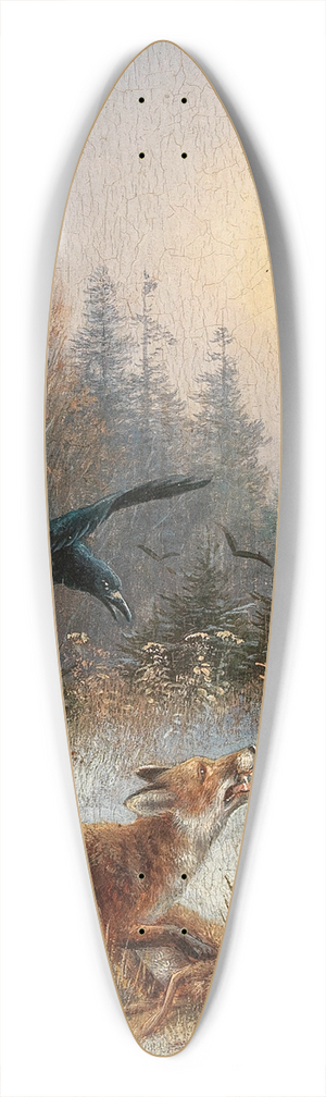Moritz Mller - Ein Fuchs verteidigt seine Beute 39.3 inch art pintail longboard deck