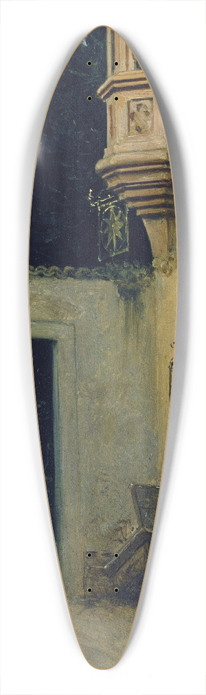 Moritz von Schwind - Farewell at Dawn 39.3 inch art pintail longboard deck