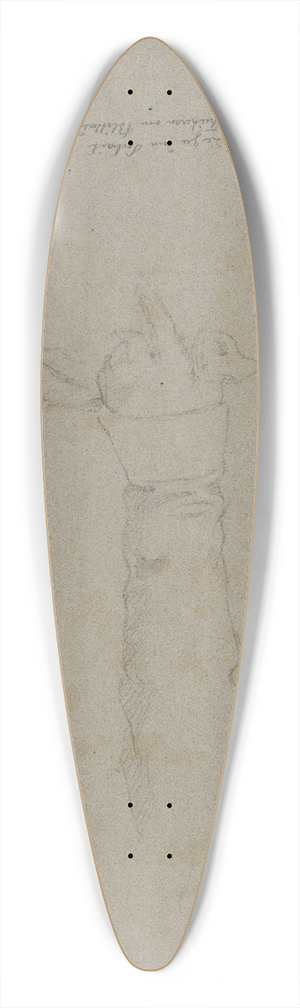 Moritz von Schwind - Herabhngender Arm, in der Hand ein Handschuh, zum Portrt des Freiherrn von Blittersdorff 39.3 inch art pintail longboard deck
