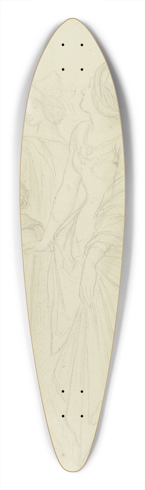 Moritz von Schwind - Inside Colognes cathedral 39.3 inch art pintail longboard deck