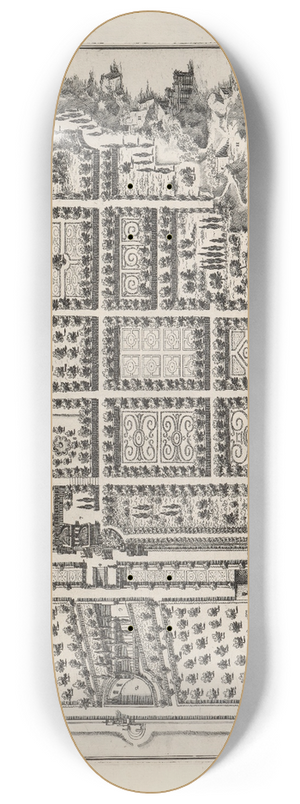 Giovanni Battista Falda - Li giardini di Roma: con le loro piante, alzate e vedvte in prospettiva Pl.09 8.25 inch art skate deck