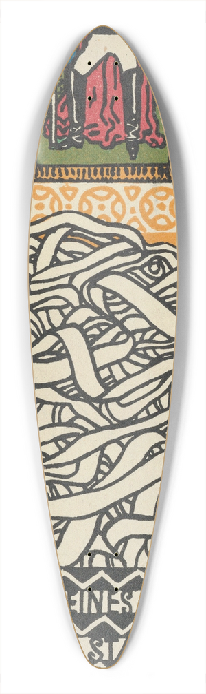 Moriz Jung - Editors Conservation with a Statesman 39.3 inch art pintail longboard deck