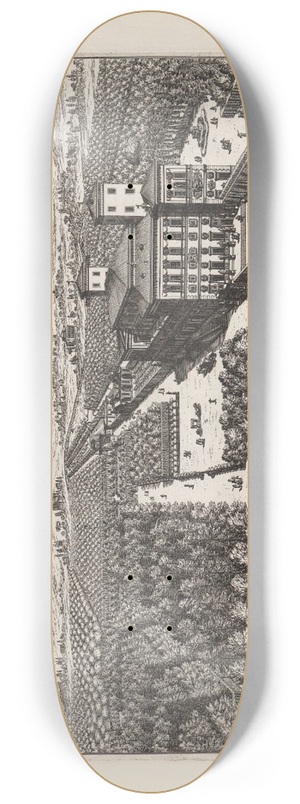 Giovanni Battista Falda - Li giardini di Roma: con le loro piante, alzate e vedvte in prospettiva Pl.14 8.25 inch art skate deck